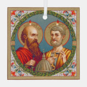 SSペテロとパウロ、使徒(JMAS 01) ガラスオーナメント (裏面)