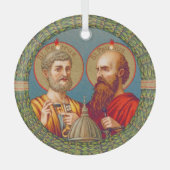 SSペテロとパウロ、使徒(JMAS 01) ガラスオーナメント (正面)