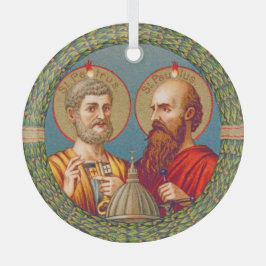 SSペテロとパウロ、使徒(JMAS 01) ガラスオーナメント