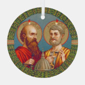SSペテロとパウロ、使徒(JMAS 01) ガラスオーナメント (裏面)
