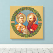 SSペテロとパウロ、使徒(JMAS 01) キャンバスプリント (インサイチュ (ウッドフロア))