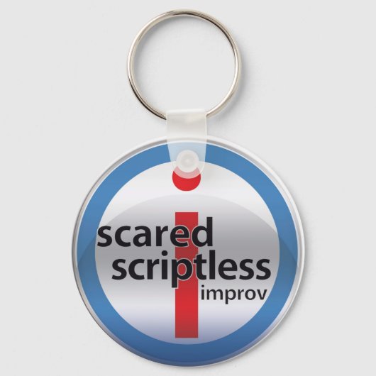 SSラウンドガラスロゴキーリング キーホルダー (正面)