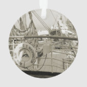 SSワシントンラグジュアリーライナークルーズシップ1930のデッキ オーナメント (裏面)