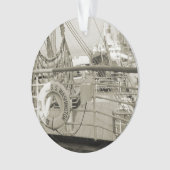 SSワシントンラグジュアリーライナークルーズシップ1930のデッキ オーナメント (正面)