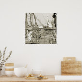 SSワシントンラグジュアリーライナークルーズシップ1930のデッキ ポスター (キッチン)