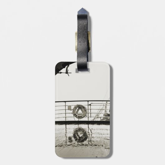 SSワシントンラグジュアリーライナークルーズシップ1930のデッキ ラゲッジタグ (裏面縦)