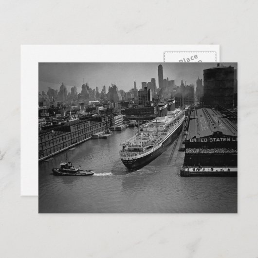 SS統一された州アットピアinニューヨーク ポストカード (正面/裏面)