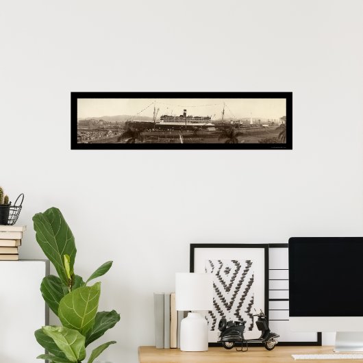 SS Ancon In Panama写真1939 ポスター (ホームオフィス)