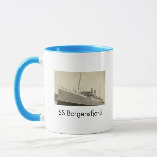 SS Bergensfjord ノルウェー船コーヒーマグ マグカップ (左)
