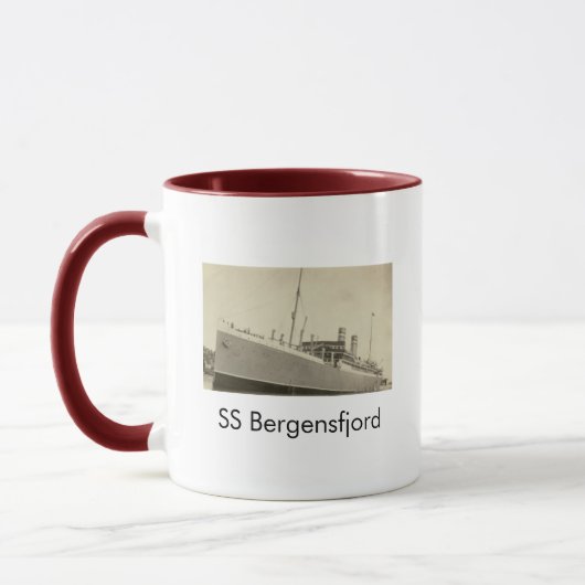 SS Bergensfjord ノルウェー船コーヒーマグ マグカップ (左)