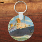 SS Bremen at Sea キーホルダー (正面)