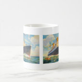 SS Bremen at Sea コーヒーマグカップ (中央)