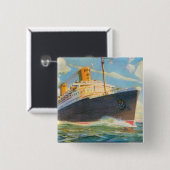 SS Bremen at Sea 缶バッジ (正面&裏面)