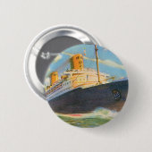SS Bremen at Sea 缶バッジ (正面&裏面)