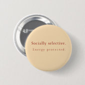 SS Button Pin – Minimalist Neutral Aesthetic Badge 缶バッジ (正面&裏面)