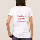 SS_Freedomは自然です Tシャツ (裏面)