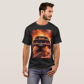SS Inferno Muscle Car Burnout Tシャツ (正面フル)