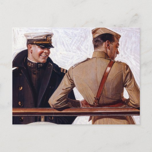 SS Leviathan, 1918 by Joseph Christian Leyendecker ポストカード (正面)