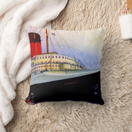 ss Normandie クッション (ブランケット)