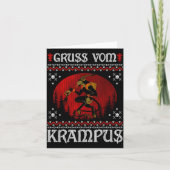 Ss Vom Krampus Christmas Evil Xmas Horror Ugly Swe カード (正面)
