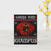 Ss Vom Krampus Christmas Evil Xmas Horror Ugly Swe カード (黄色い花)