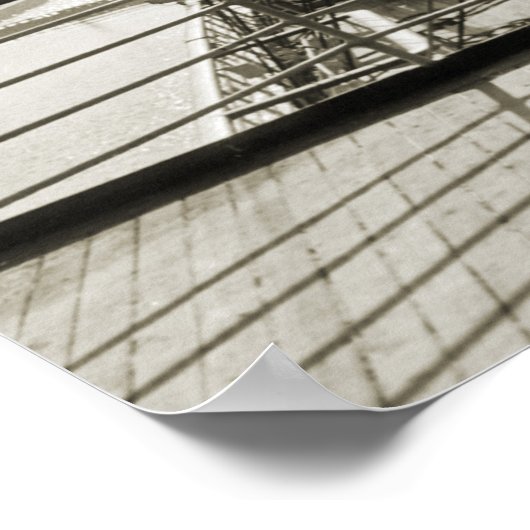 SS Washington Luxury Liner Cruise Ship 1930's Deck ポスター (角)