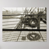 SS Washington Luxury Liner Cruise Ship 1930's Deck ポスター (正面)