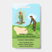 SSAndrew & Judeと2男性ゴルファーのバッジ バッジ (裏面)