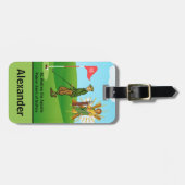 SSAndrew & Judeと2男性ゴルファーのバッジ ラゲッジタグ (正面横)