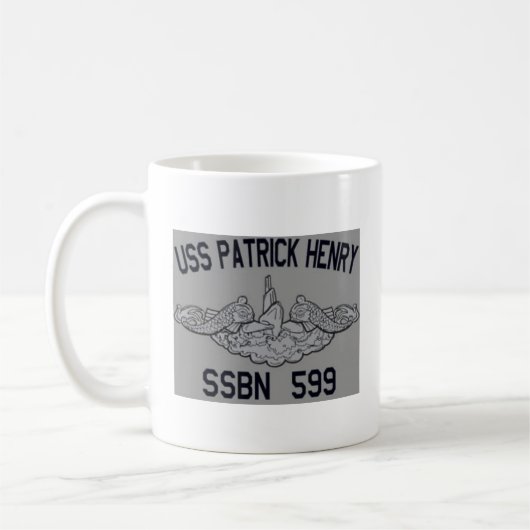 SSBN 599 USS Patrick Henry (SSBN-599)マグカップ コーヒーマグカップ (左)