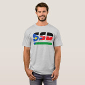 SSD South Sudan African ISO Code 3166 Tシャツ (正面フル)