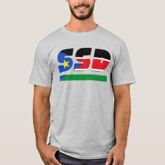 SSD South Sudan African ISO Code 3166 Tシャツ