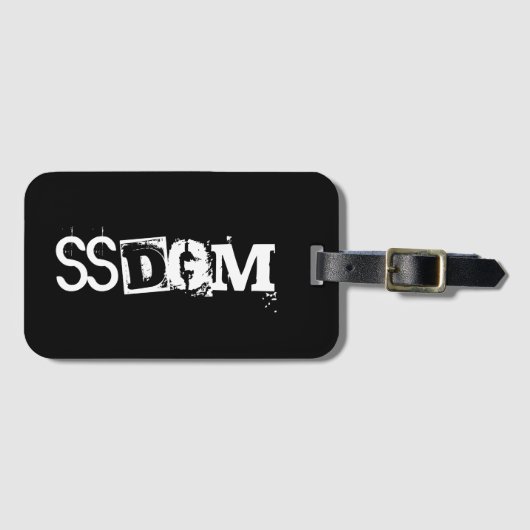 SSDGMの荷物のラベル ラゲッジタグ (正面横)