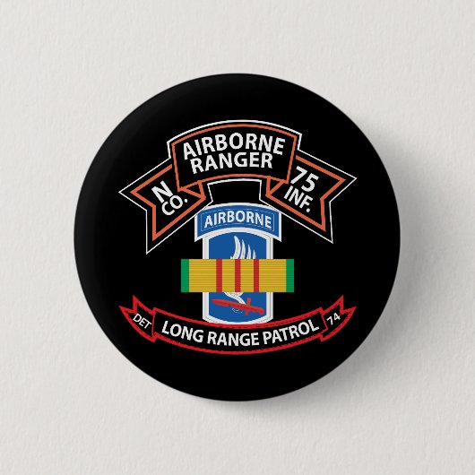 SSI – ベトナム – N Co 75th Ranger - 173rd Airborne 缶バッジ (正面)