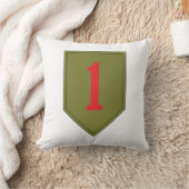 SSI – 第1歩兵師団（テキストを使用） クッション (ブランケット)