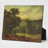 Ssion Park, 1819の自然からスケッチ(カード上の油) フォトプラーク (側面)