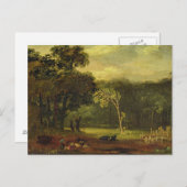Ssion Park, 1819の自然からスケッチ(カード上の油) ポストカード (正面/裏面)
