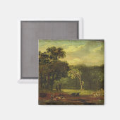 Ssion Park, 1819の自然からスケッチ(カード上の油) マグネット (正面/裏面)