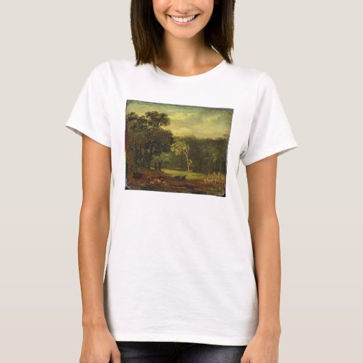 Ssion Park, 1819の自然からスケッチ(カード上の油) Tシャツ (正面)