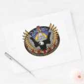 SSN 785 USSジョンワーナー 長方形シール (封筒)