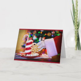 Ssnta's Cookies & Hot Cocoaレシピクリスマスカード カード