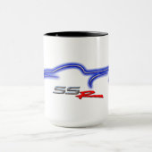SSR太平洋の青いSilhoutte マグカップ (中央)