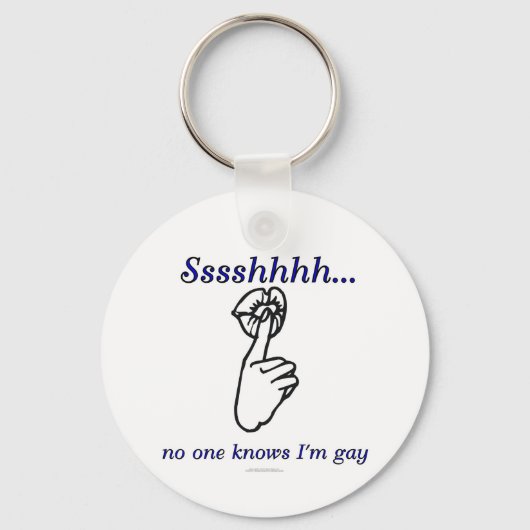 ssshhhh...誰も私のゲイを知らない キーホルダー (正面)