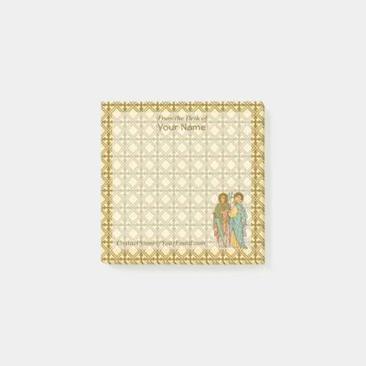 SSSimon & Jude (RLS 16、スタイル2) 3"x3" ポストイット (正面)