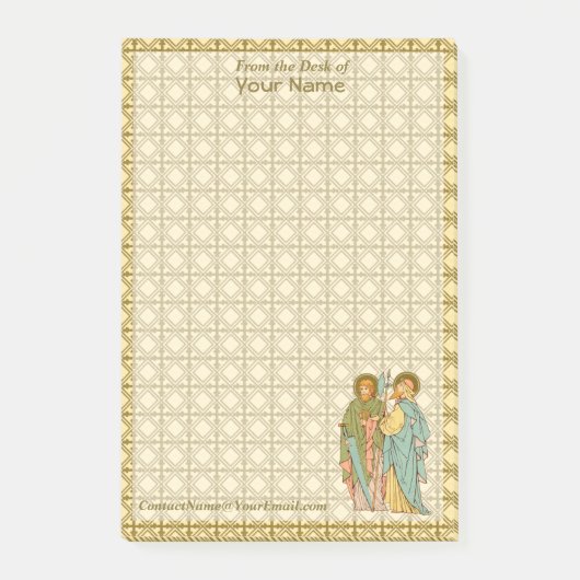 SSSimon & Jude (RLS 16、スタイル2) 4"x6" ポストイット (正面)