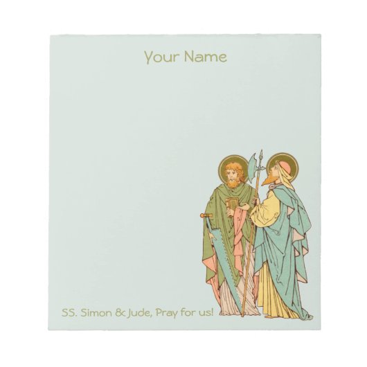 SSSimon & Jude Thaddeus (RLS 16) 5.5"x6" ノートパッド (正面)