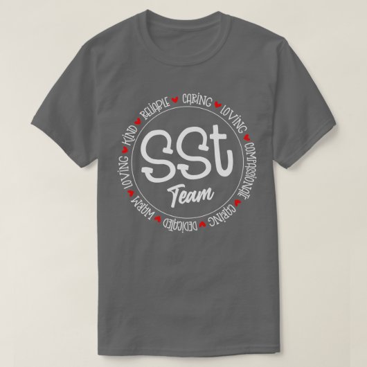 SSTチームソーシャル先生勉強新学期Stu Tシャツ (デザイン正面)