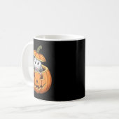Ssumカボチャ - 面白いハロウィン コーヒーマグカップ (正面左)
