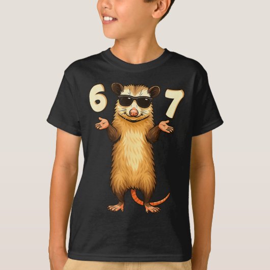 Ssum 67 Hand Motion Meme Funny Kids Teens Gen Alph Tシャツ (正面)