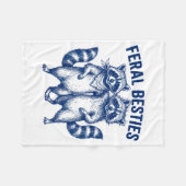 Ssum Feral Ies Matching Friend Twinning Funny Bff  フリースブランケット (正面(横))